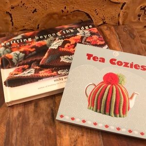 2 knitting books, one hardcover, one soft.